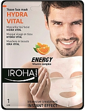 Düfte, Parfümerie und Kosmetik Tuchmaske mit Vitaminkomplex und Hyaluronsäure - Iroha Nature Hydra Vital Energy Vitamin Complex Tissue Face Mask
