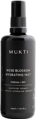 Feuchtigkeitsspendendes Gesichtsspray mit Rosenblüten - Mukti Organics Rose Blossom Hydrating Mist  — Bild N1