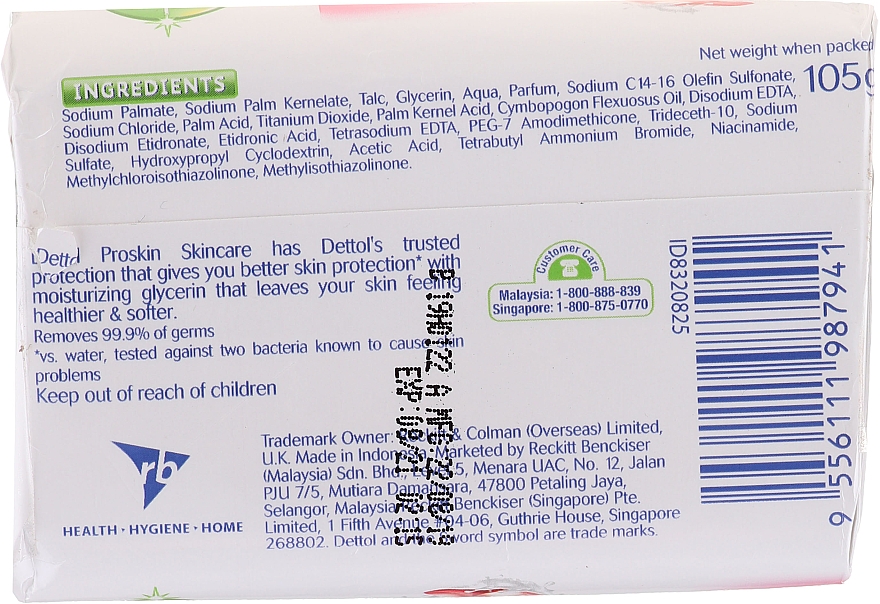 Feuchtigkeitsspendende antibakterielle Seife mit Multivitaminen - Dettol Anti-bacterial Skincare Bar Soap — Bild N2