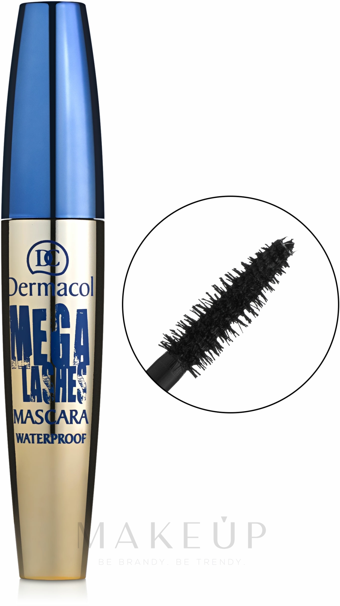 Wasserfeste Wimperntusche für mehr Volumen - Dermacol Mega Lashes Waterproof Mascara — Bild Black