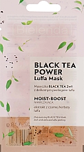Düfte, Parfümerie und Kosmetik Feuchtigkeitsspendende Peelingmaske für das Gesicht mit schwarzem Tee und Luffa - Bielenda Black Tea Power Luffa Mask 2in1