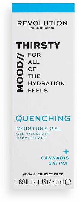 Feuchtigkeitsspendendes Gesichtsgel für trockene Haut - Revolution Skincare Mood Thirsty Quenching Moisture Gel — Bild N2