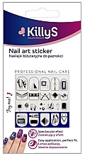Düfte, Parfümerie und Kosmetik Selbstklebende Nagelsticker 500139 - KillyS Nail Art Sticker Black Shine