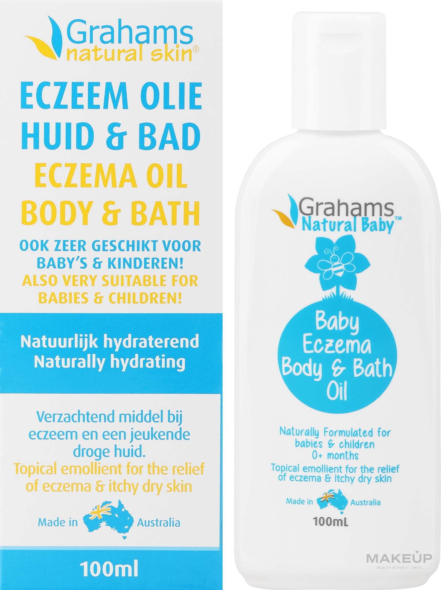 Baby-Badeöl - Grahams Natural Kids Eczema Body & Bath Oil — Bild 100 ml