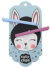 Düfte, Parfümerie und Kosmetik Haarclips 2 St. - Snails Cuty Clips Moon Rabbit Hair Clips No17