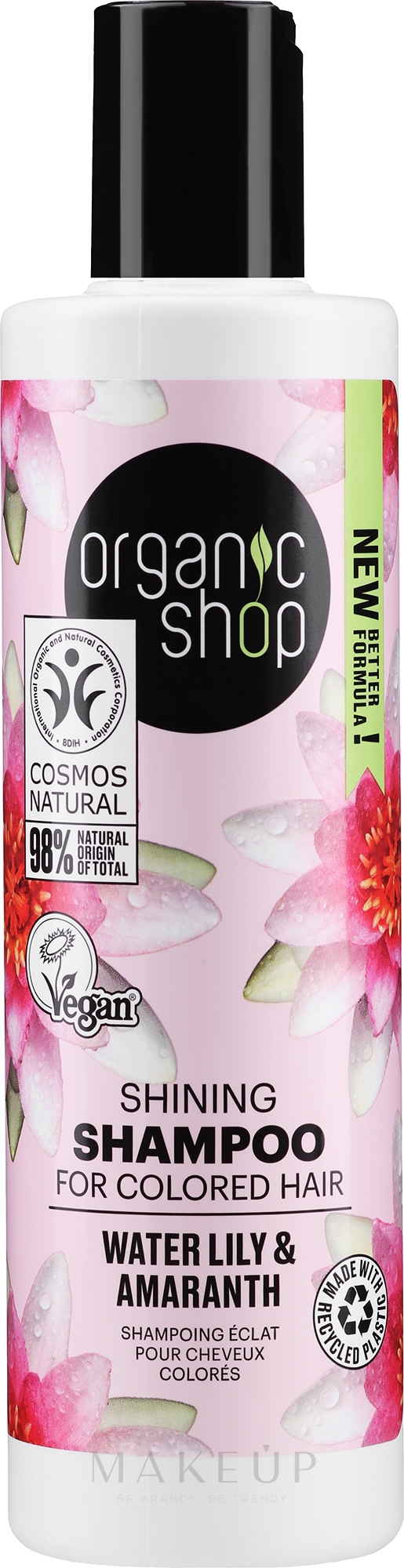 Shampoo für coloriertes Haar mit Seerose und Amaranth - Organic Shop Shampoo — Bild 280 ml