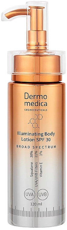 Körperlotion mit Schimmer - Dermomedica Illuminating Body Lotion SPF30  — Bild N1