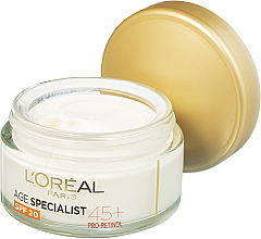 Tagescreme für reife Haut - L'Oreal Paris Age Specialist SPF 20Pro-Retinol Cream 45+ — Bild N2