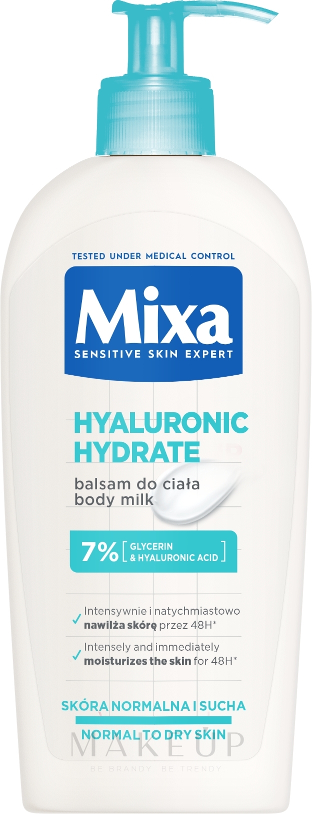 Intensiv feuchtigkeitsspendende Körpermilch für trockene und empfindliche Haut - Mixa Hyalurogel Intensive Care — Foto 400 ml