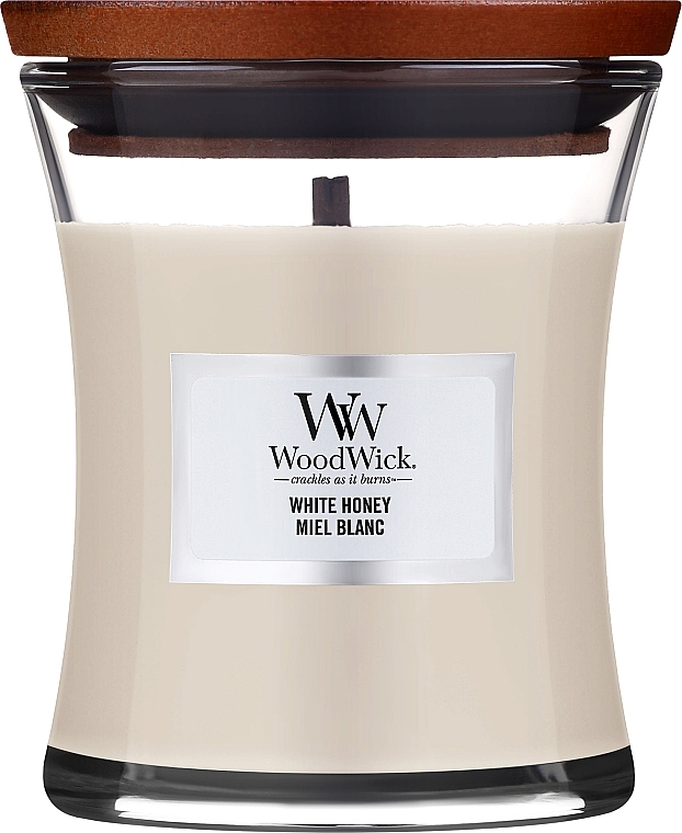 Duftkerze im Glas White Honey - WoodWick Hourglass Candle White Honey — Bild N1