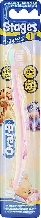 Zahnbürste Stages 1 weich Winnie Puuh hellorange - Oral-B — Bild N1