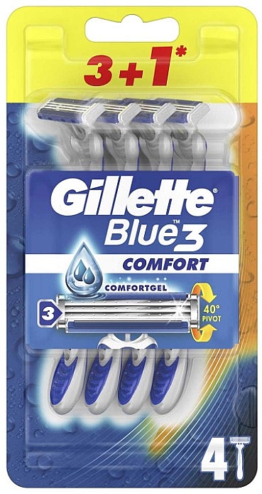 Einwegrasierer-Set 3+1 St. - Gillette Blue 3 Comfort — Bild N1