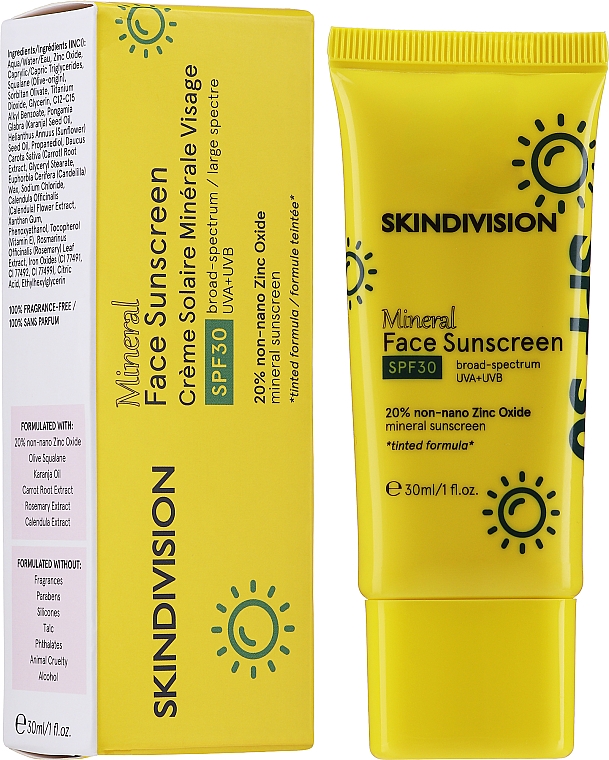 Sonnenschutzcreme für das Gesicht SPF 30 - SkinDivision Face Sunscreen SPF30 — Bild N1