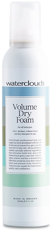 2in1 Haarschaum und trockenes Shampoo für mehr Volumen - Waterclouds Volume Dry Foam — Bild N1