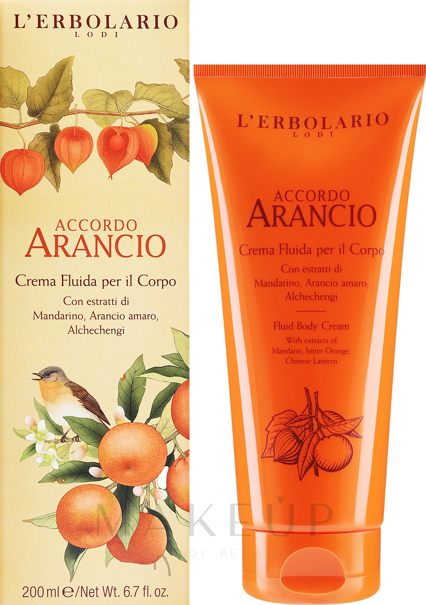 L'Erbolario Accordo Arancio Fluid Body Cream - Körperflüssigkeitscreme — Bild 200 ml