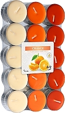 Düfte, Parfümerie und Kosmetik Teekerzen Orange 30 St. - Bispol Orange Scented Candles
