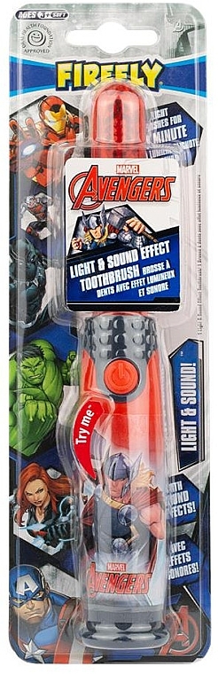 Elektrische Zahnbürste für Kinder weich - Firefly Marvel Avengers Captain Marvel Light & Sound Toothbrush  — Bild N1