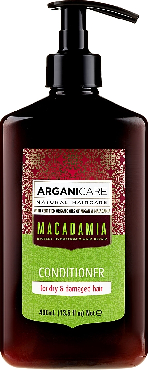 Haarsplülung mit Macadamia für strapaziertes und trockenes Haar - Arganicare Macadamia Conditioner — Bild N1