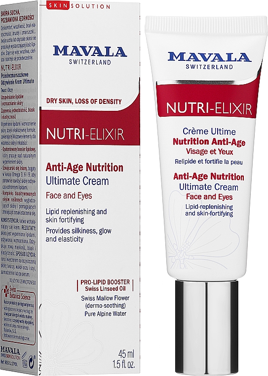 Creme-Booster für Gesicht und Augenpartie mit Leinöl - Mavala Nutri-Elixir Anti-AgeNutrition Ultimate Cream — Bild N2