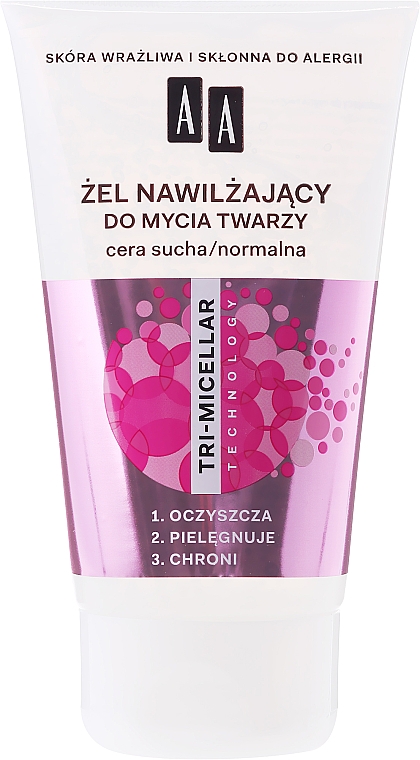 Feuchtigkeitsspendendes Gesichtswaschgel - AA Tri-Micellar — Bild N1