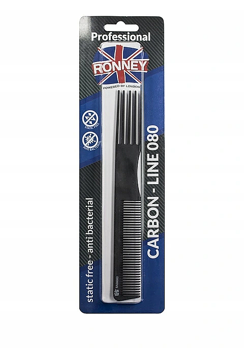 Haarkamm 190 mm - Ronney Professional Carbon Comb Line 080 — Bild N1