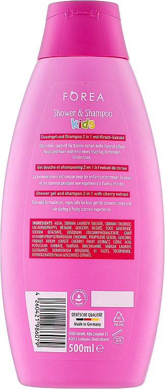 Shampoo-Duschgel mit Fruchtduft - Forea For Kids Shower & Shampoo — Bild N2