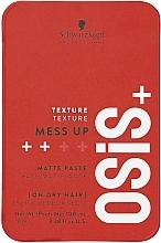 Düfte, Parfümerie und Kosmetik Mattierendes Haarwachs für mittleren Halt - Schwarzkopf Professional Osis+ Mess Up Matt Gum
