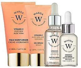 Düfte, Parfümerie und Kosmetik Set - Warda Skin Glow Boost Vitamin C (f/cr/50ml + gel/ser/30ml + oil/ser/30ml + eye/ser/15ml)