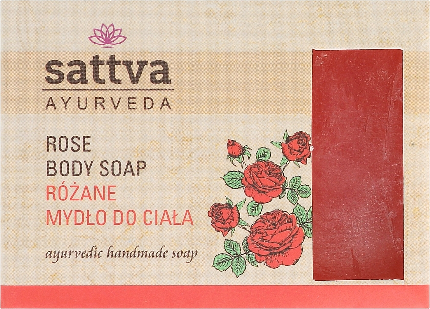 Sanfte Glycerinseife für den Körper Rose - Sattva Hand Made Soap Rose — Bild N1