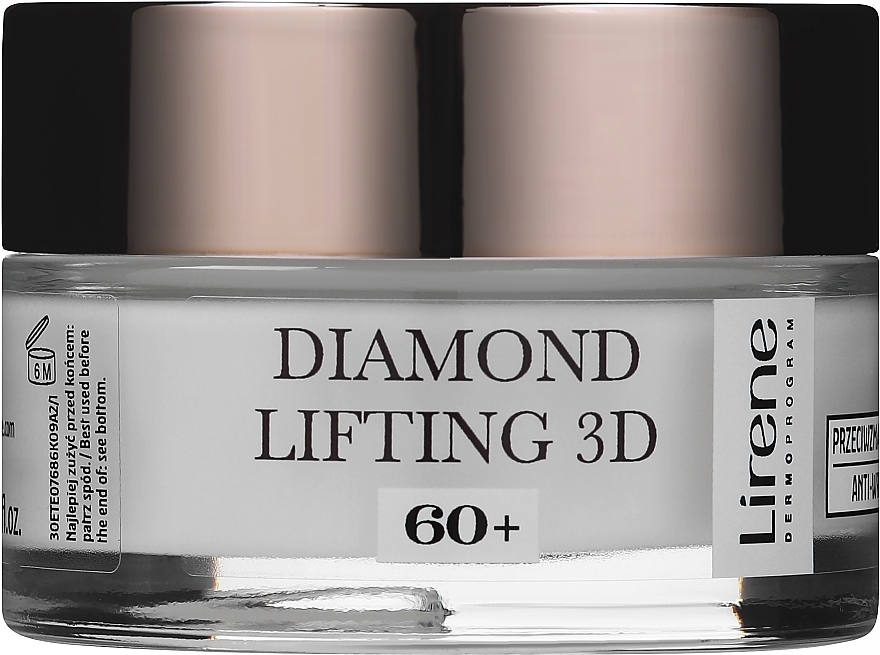 Stärkende Creme gegen Falten - Lirene Diamentowy Lifting 3D Cream 60+ — Bild N1