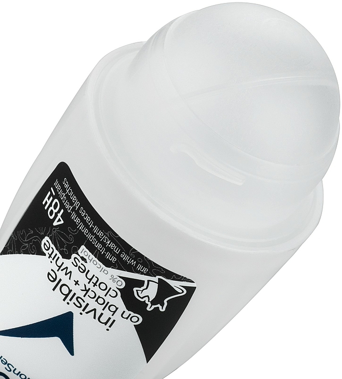 Deo Roll-on Antitranspirant - Rexona Invisible Black+White Diamond Deodorant Roll — Bild N3