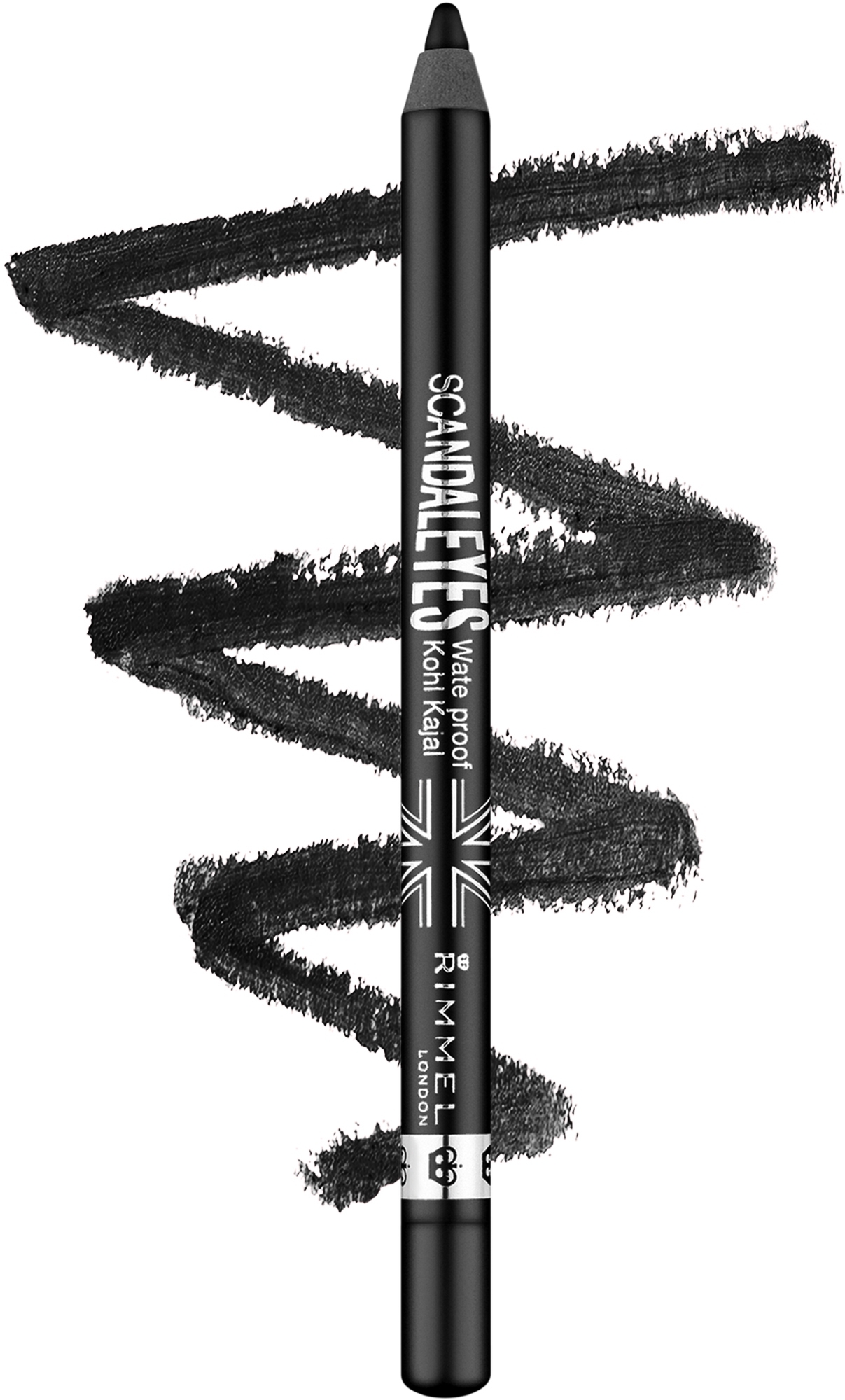 Wasserfester Kajalstift - Rimmel Scandaleyes — Bild 001 - Black