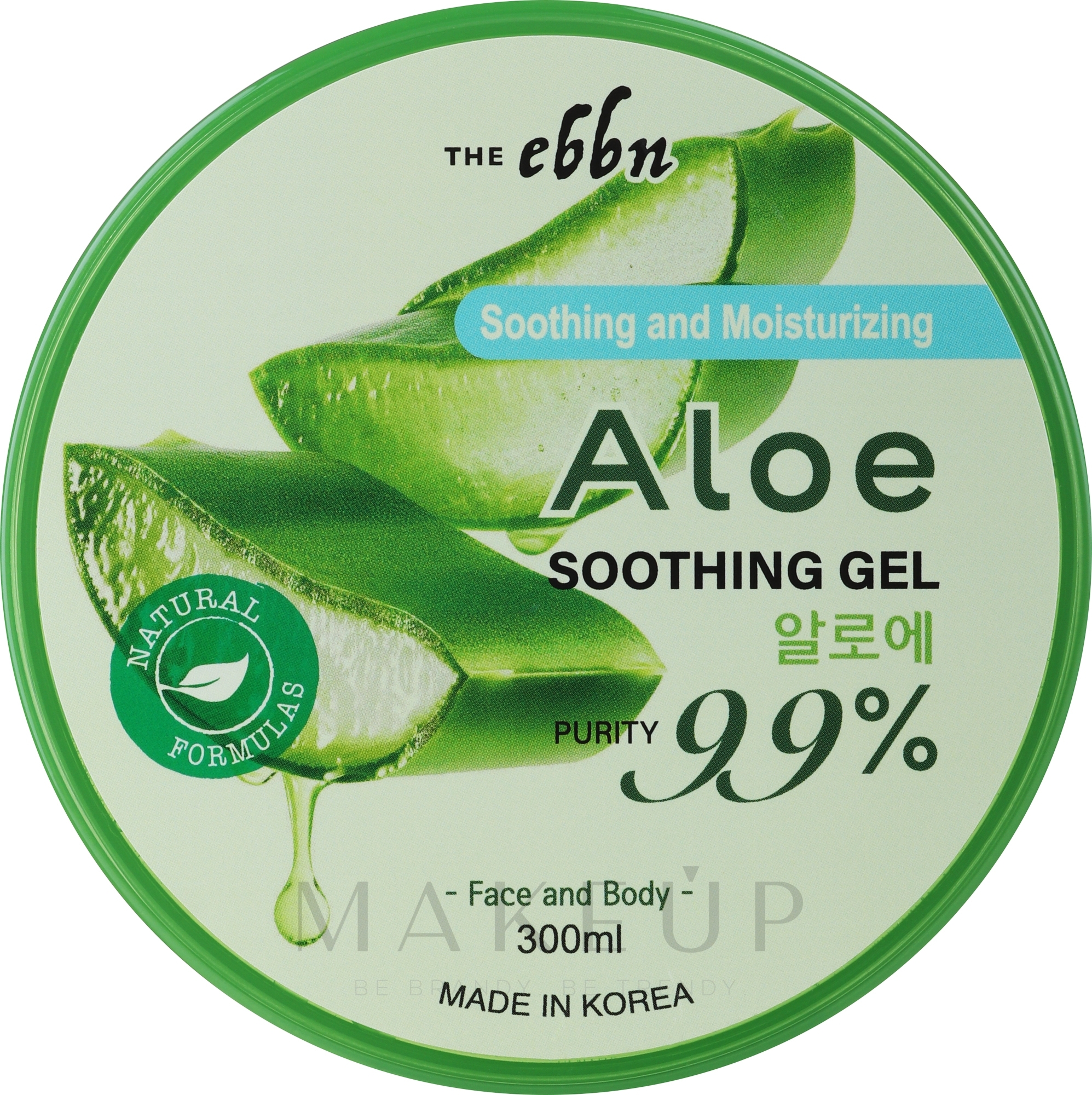 Beruhigendes und feuchtigkeitsspendendes Körper- und Gesichtsgel mit Aloe Vera - The Ebbn Shooting & Moisture Aloe Sooting Gel 97% Purity — Bild 300 ml