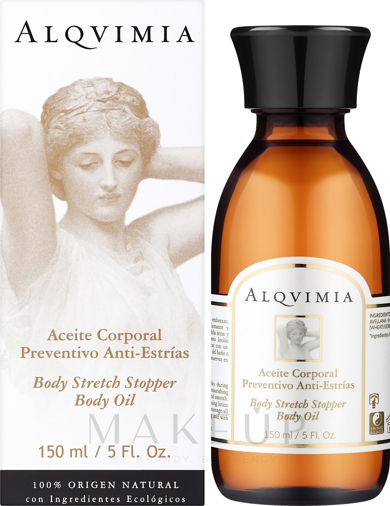 Körperöl gegen Dehnungsstreifen - Alqvimia Body Stretch Stopper Body Oil — Bild 150 ml