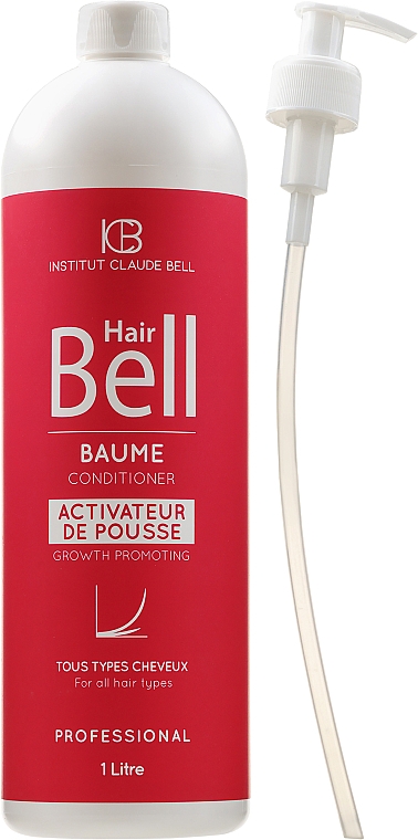 Pflegender Conditioner zum Haarwachstum mit hydrolysiertem Keratin, Sojaproteinen, Eierschalenextrakten - Institut Claude Bell Hairbell Conditioner — Bild N3