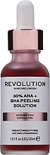 Düfte, Parfümerie und Kosmetik Chemisches Peeling zur Verjüngung der Gesichtshaut mit AHA und BHA - Revolution Skincare 30% AHA + BHA Peeling Solution