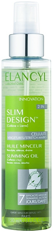 2in1 Körperöl gegen Dehnungsstreifen und Anti-Cellulite - Elancyl Slim Design Slimming Oil — Bild N1