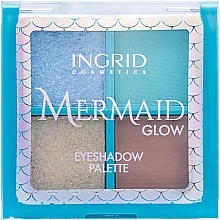 Düfte, Parfümerie und Kosmetik Lidschatten-Palette - Ingrid Cosmetics Mermaid Glow Eyeshdow Palette