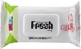 Düfte, Parfümerie und Kosmetik Feuchttücher mit Deckel grün 72 St. - Fresh Baby