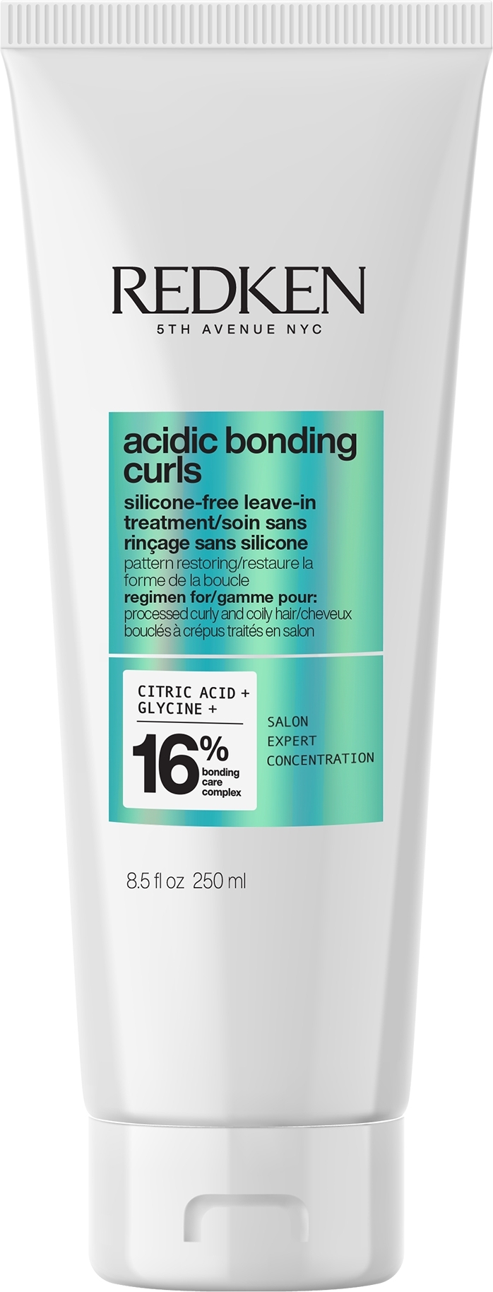 Leave-in Creme für lockiges Haar  - Redken Acidic Bonding Curls Silicone-Free Leave-in Treatment  — Bild 250 ml