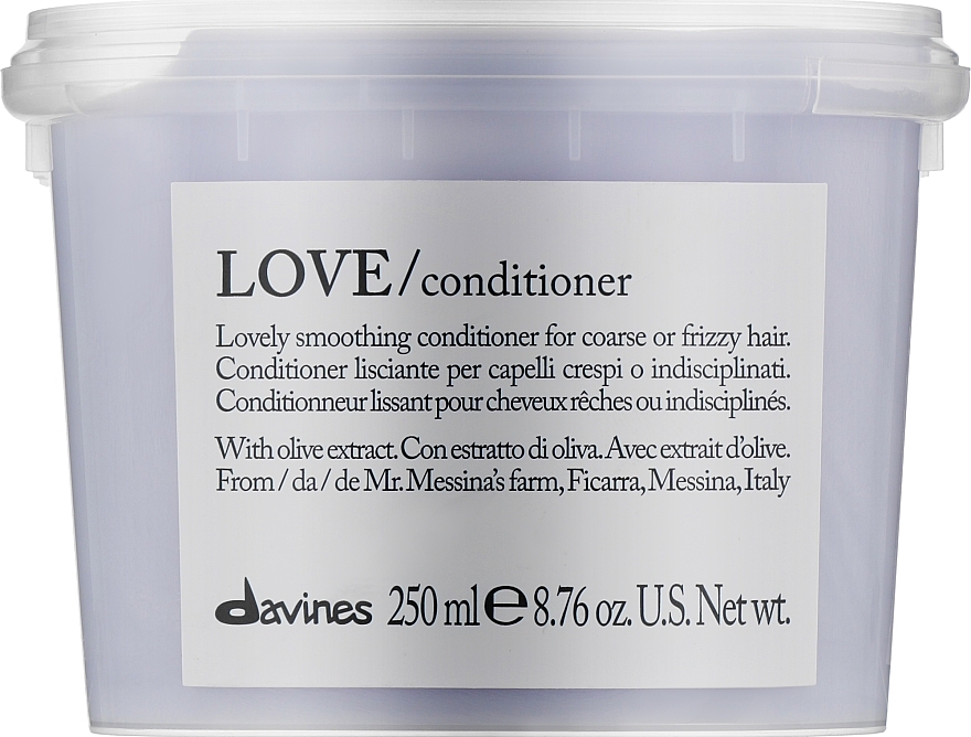 Glättender Conditioner für widerspenstiges Haar - Davines Love Lovely Smoothing Conditioner — Bild N2