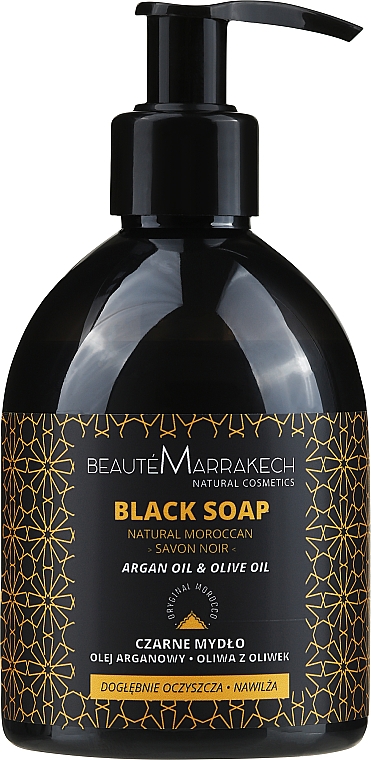 Schwarze Flüssigseife mit Arganöl - Beaute Marrakech Argan Black Liquid Soap 