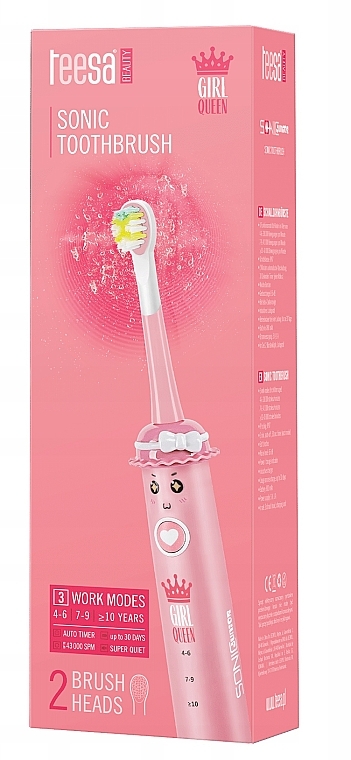 Elektrische Ultraschallzahnbürste für Mädchen - Teesa Sonic Toothbrush Junior Girl TSA8006 — Bild N1