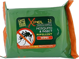 Mücken- und Insektentücher - Xpel Tropical Formula Mosquito & Insect Repellent Wipes — Bild N1