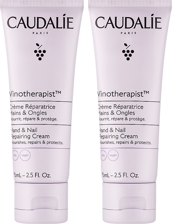 Set - Caudalie Vinotherapist Hand & Nail Cream Duo  — Bild N1