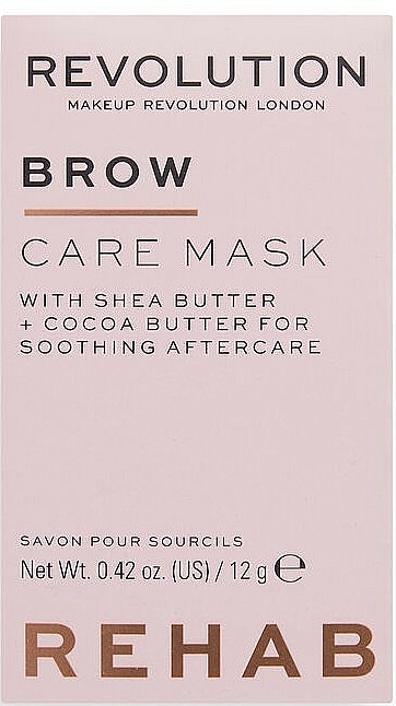 Maske für Augenbrauen, Wimpern und Lippen - Makeup Revolution Rehab Brow Care Mask — Bild N1