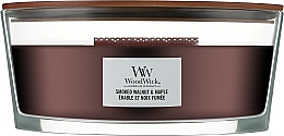 Düfte, Parfümerie und Kosmetik Duftkerze im Glas - Woodwick Ellipse Candle Smoked Walnut & Maple