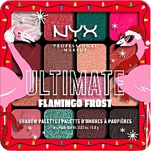 Lidschattenpalette 16 Farbtöne - NYX Professional Makeup Ultimate Flamingo Frost Eyeshadow Palette — Bild N2