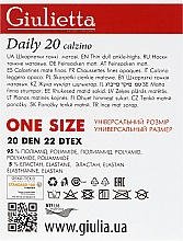 Kurze Damensocken Daily 20 Calzino 2 caramel - Giulietta — Bild N2