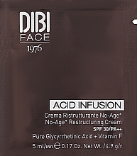 GESCHENK! Restrukturierende Anti-Aging-Gesichtscreme - DIBI Milano Acid Infusion No-Age Restructuring Cream SPF30 (Probe)  — Bild N1